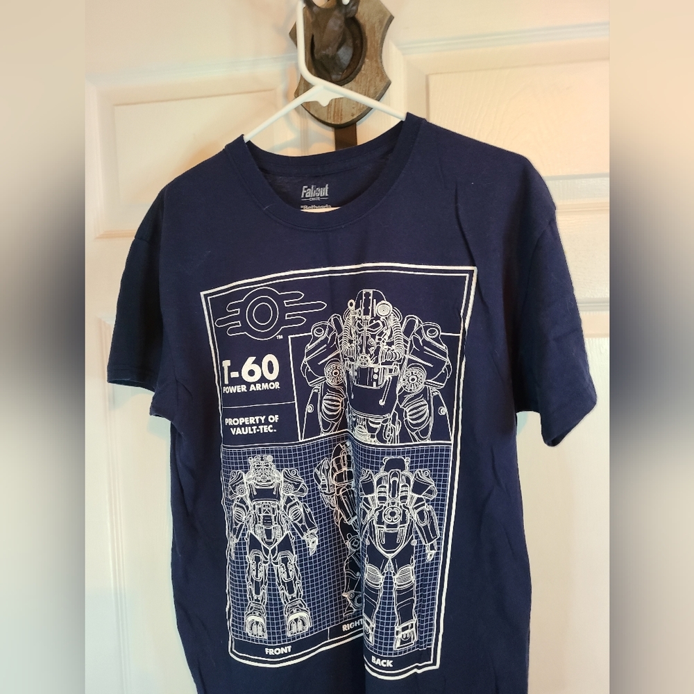 (093) Fallout Crate Loot Wear Exclusive T-Shirt, Size: Large Color: Navy Blue …